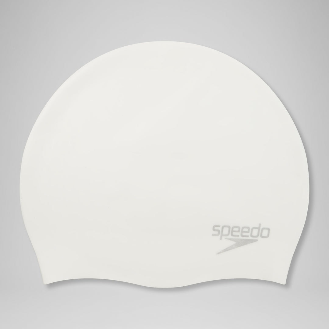 Speedo Silicone Swim Cap white/ silver