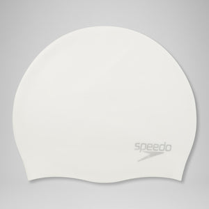 Speedo Silicone Swim Cap white/ silver