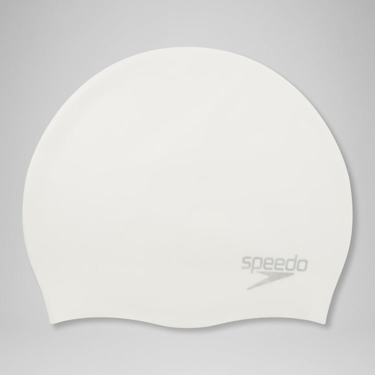 Speedo Silicone Swim Cap white/ silver