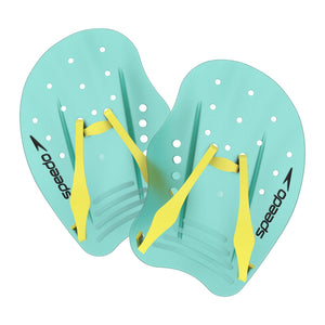 Speedo Tech Swim Paddle Arctic Glass teal blue yellow