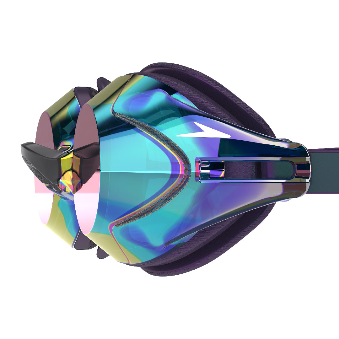Speedo Vanquisher 3.0 Mirror LTD Swim Goggle Obsidian/Cobalt Trance Mirror Lens
