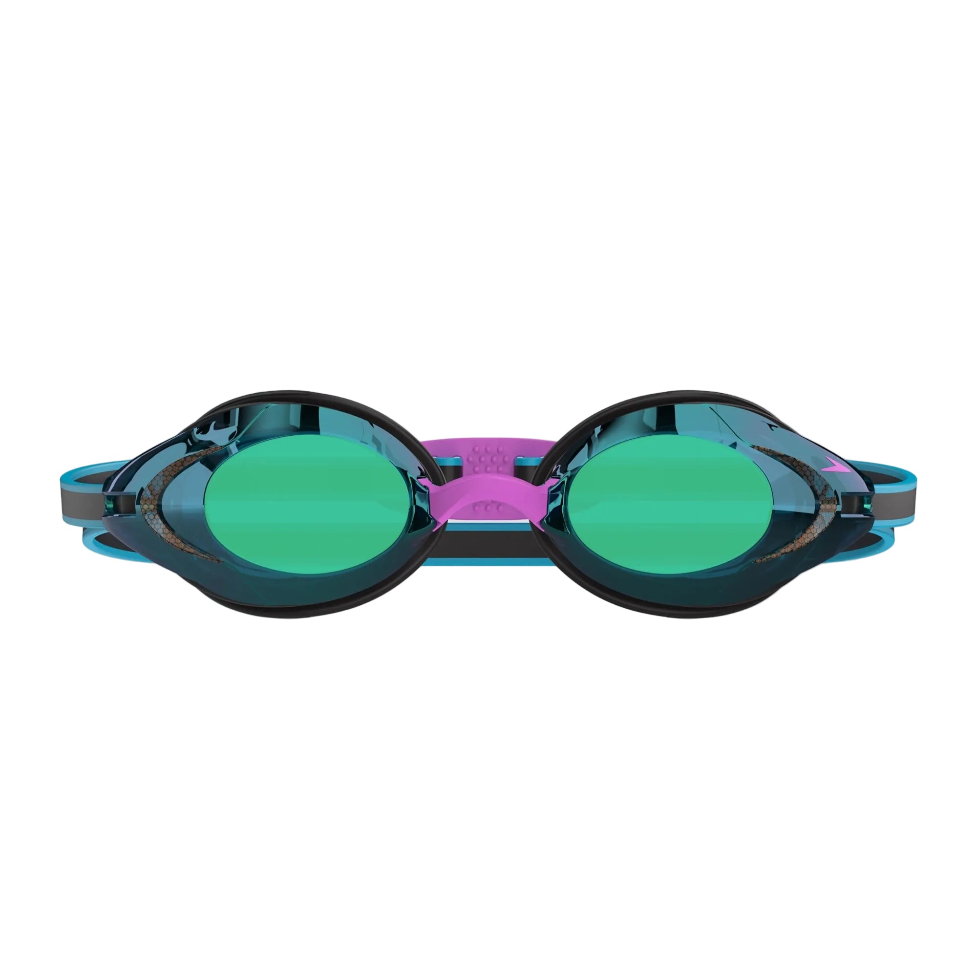 Speedo Vanquisher 3.0 Mirror Swim Goggle Speedo black/ Cobalt/ Emerald Mirror