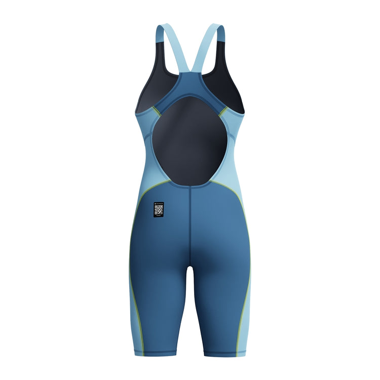 Speedo Women's Fastskin Hyperspark Open Back Kneeskin blue