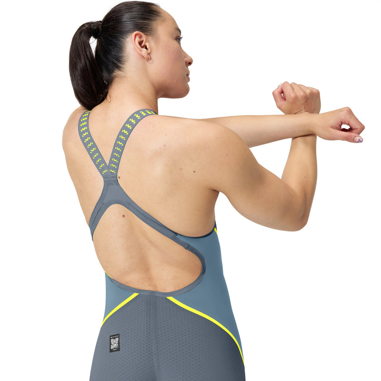 Speedo Women's Fastskin LZR Pure Intent 2.0 Openback Kneeskin grey