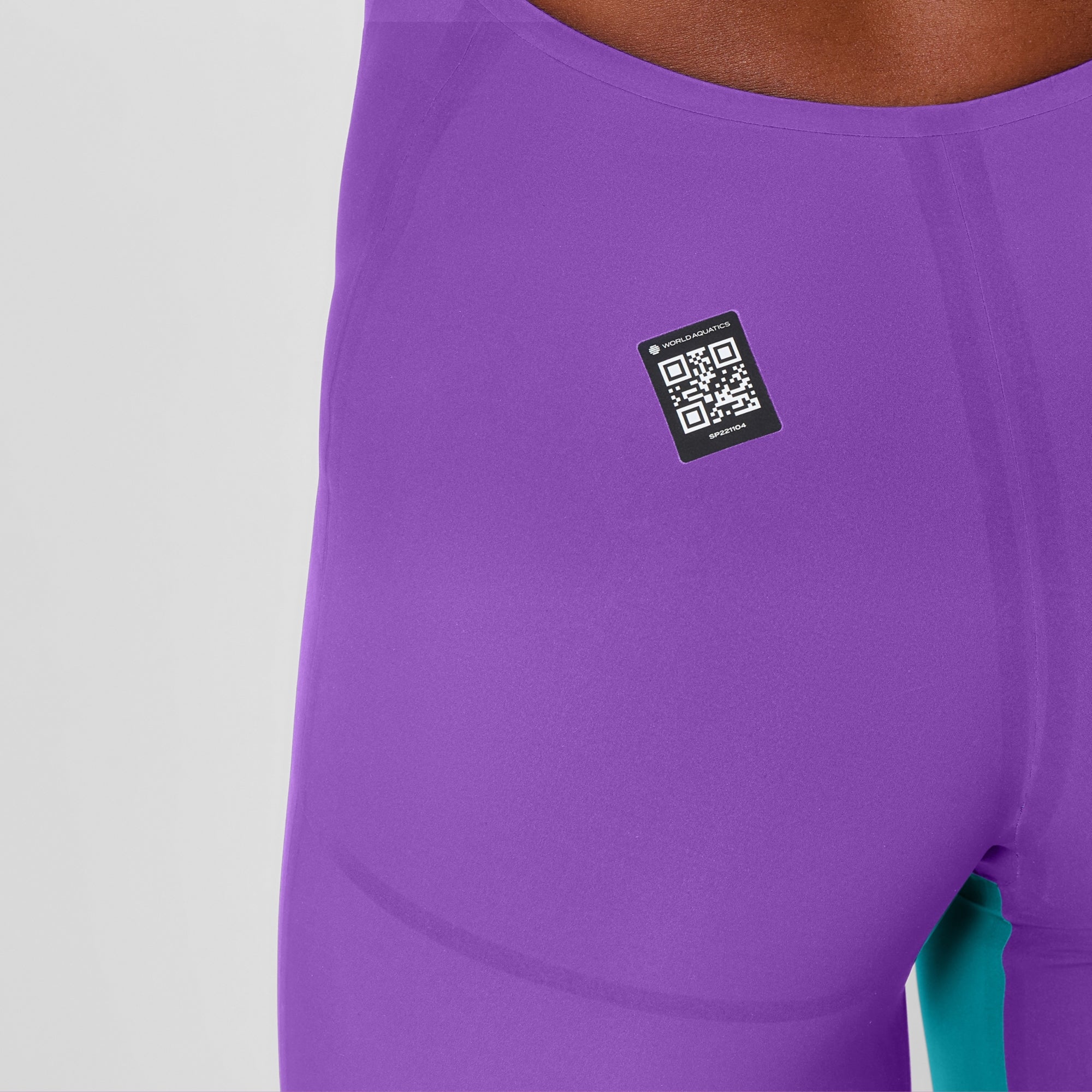 Speedo Women's Fastskin LZR Pure Valor 2.0 Open Back Kneeskin Galaxy Grape/Mayan Blue 
