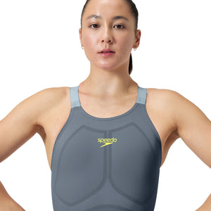 Speedo Women's Fastskin LZR Pure Valor 2.0 Openback Kneeskin grey