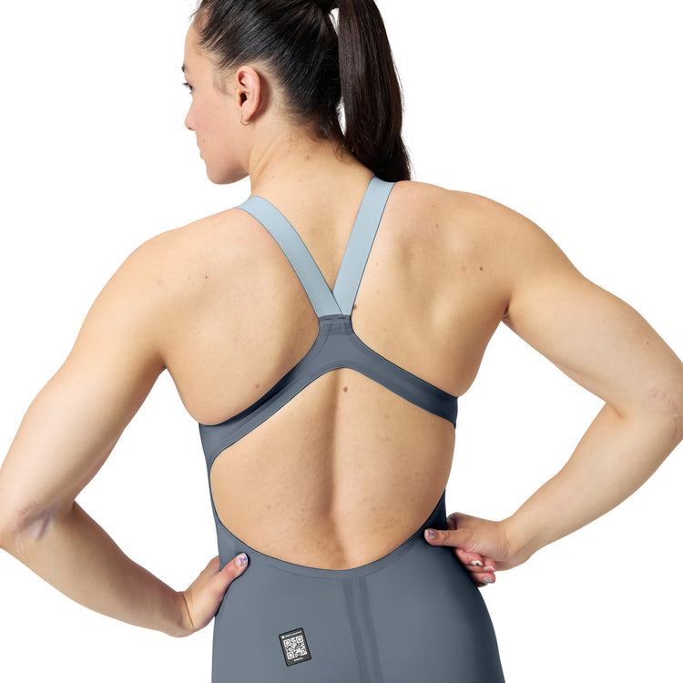 Speedo Women's Fastskin LZR Pure Valor 2.0 Openback Kneeskin grey