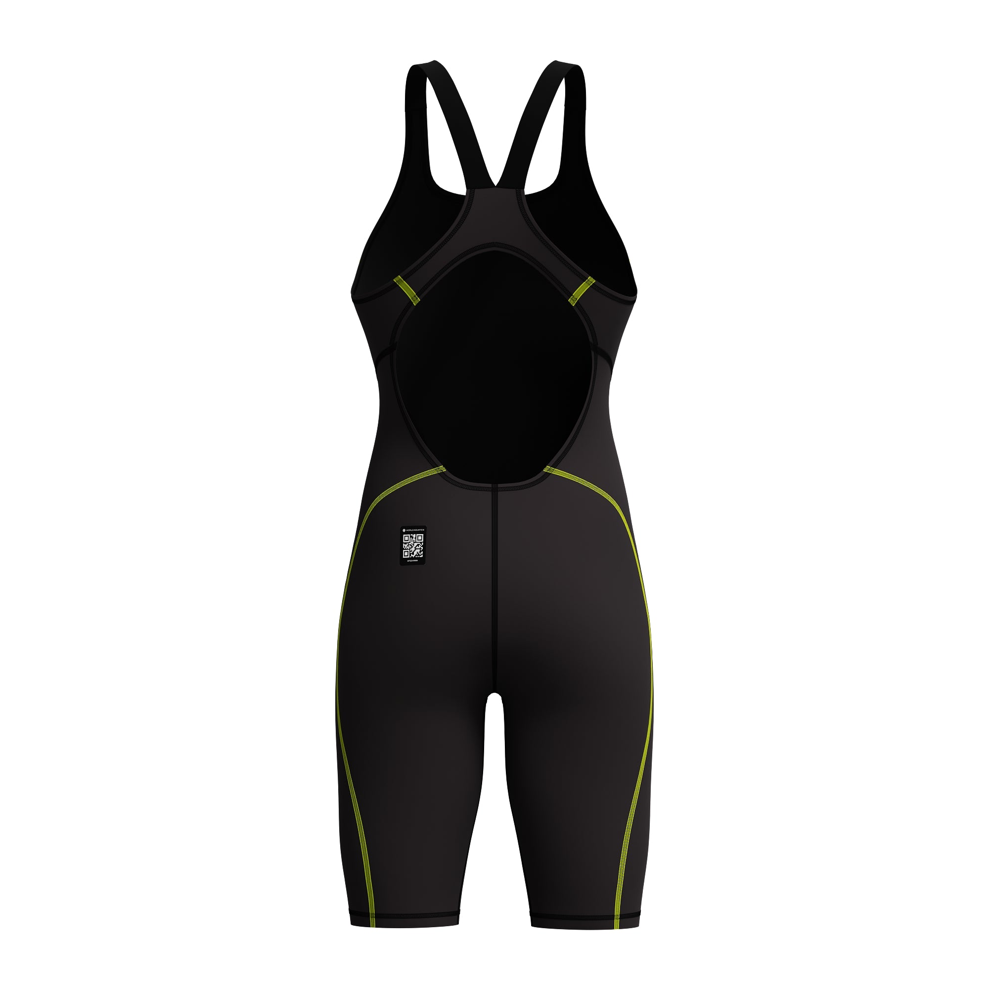 Speedo Women's Hyperspark Open Back Kneeskin Black