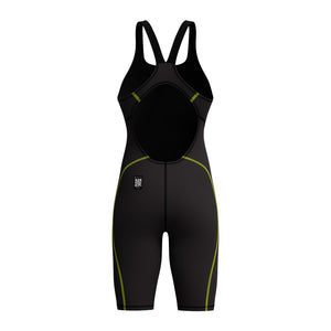 Speedo Women's Hyperspark Open Back Kneeskin Black