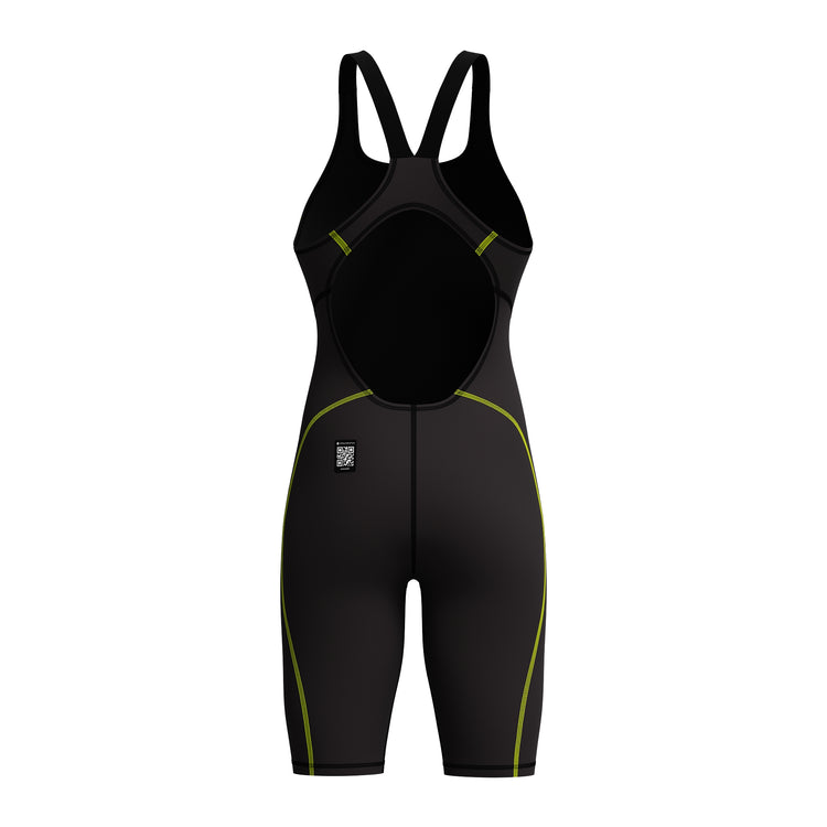 Speedo Women's Hyperspark Open Back Kneeskin Black