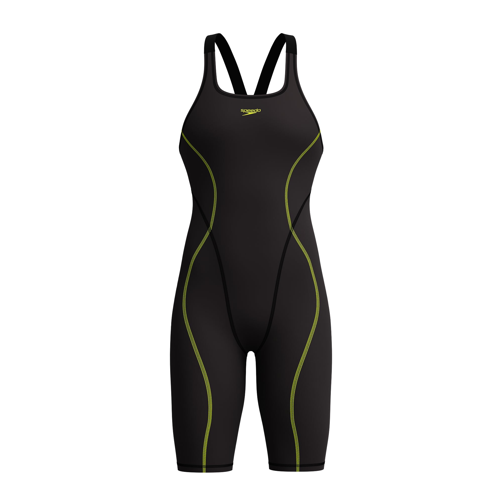 Speedo Women's Hyperspark Open Back Kneeskin Black