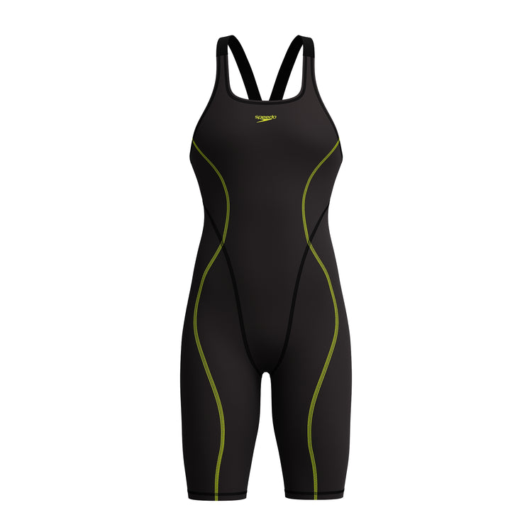 Speedo Women's Hyperspark Open Back Kneeskin Black