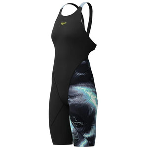 Speedo Women's LZR Pro 2.0 Printed Kneeskin electro static black