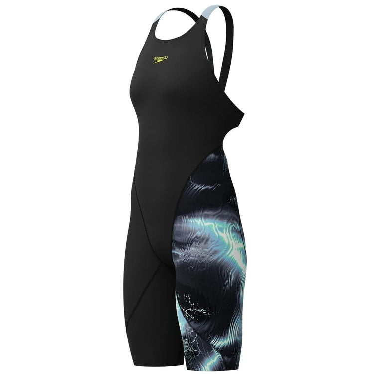 Speedo Women's LZR Pro 2.0 Printed Kneeskin electro static black