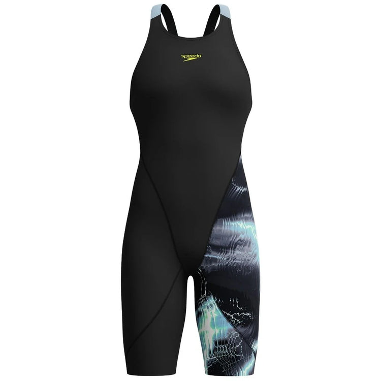 Speedo Women's LZR Pro 2.0 Printed Kneeskin electro static black