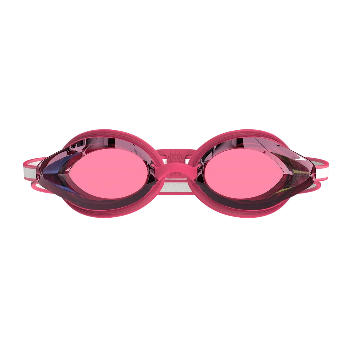 Speedo Women's Vanquisher 3.0 Mirror Swim Goggle Margarita Pink/ Ablaze/ Punch Mirror Lens