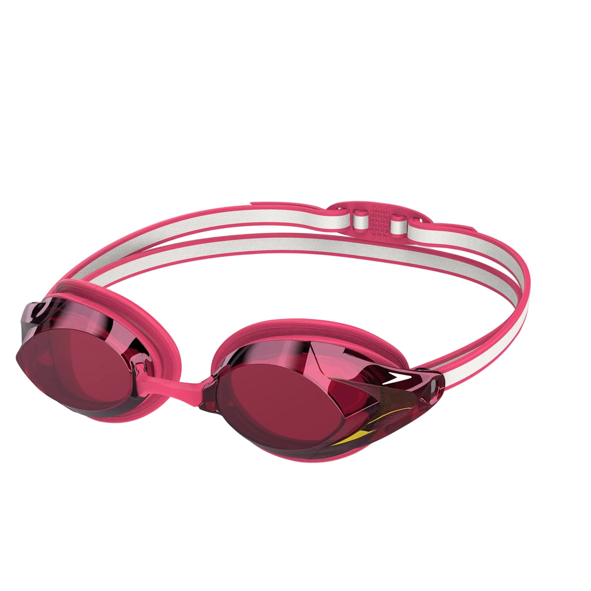 Speedo Women's Vanquisher 3.0 Mirror Swim Goggle Margarita Pink/ Ablaze/ Punch Mirror Lens