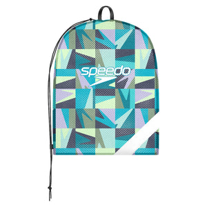 Speedo XL Team Printed Mesh Swim Bag boom grid