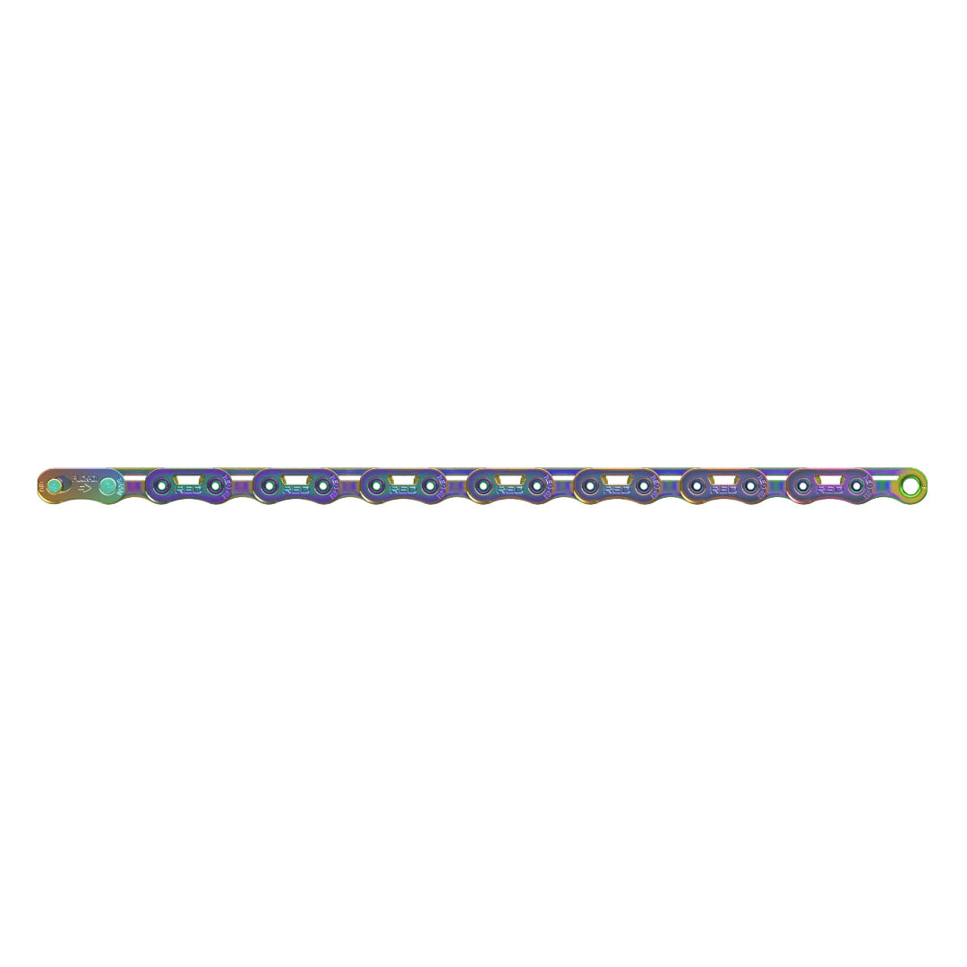 SRAM Red AXS (E1) FlatTop 12-Speed Chain rainbow
