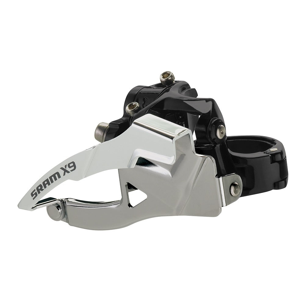 SRAM X9 9x3/2-Speed, 31.8mm, Bottom Pull Front Derailleur silver/ black