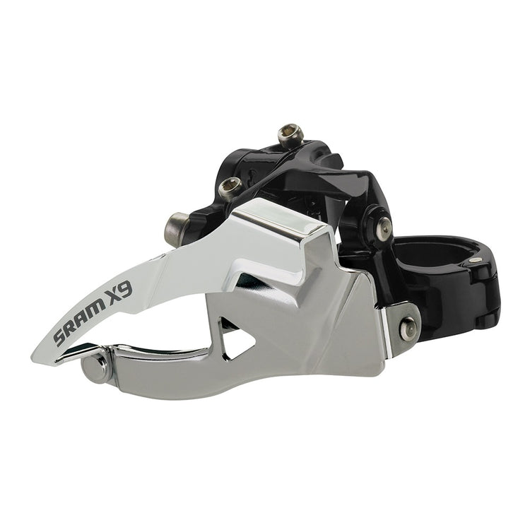 SRAM X9 9x3/2-Speed, 31.8mm, Bottom Pull Front Derailleur silver/ black