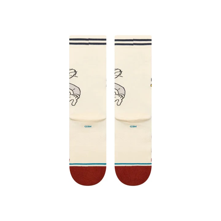 Stance Adult Bugs Crew Socks White 2