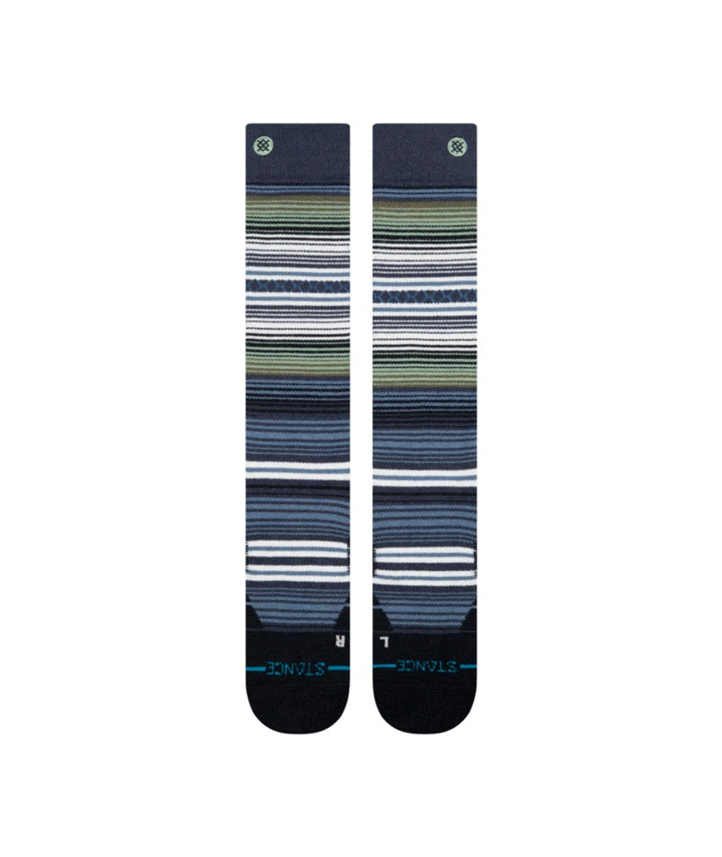 Stance Senior Curren Wool Snow Socks women's navy blue green white men's
