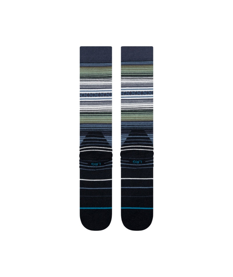 Stance Senior Curren Wool Snow Socks women's navy blue green white men's