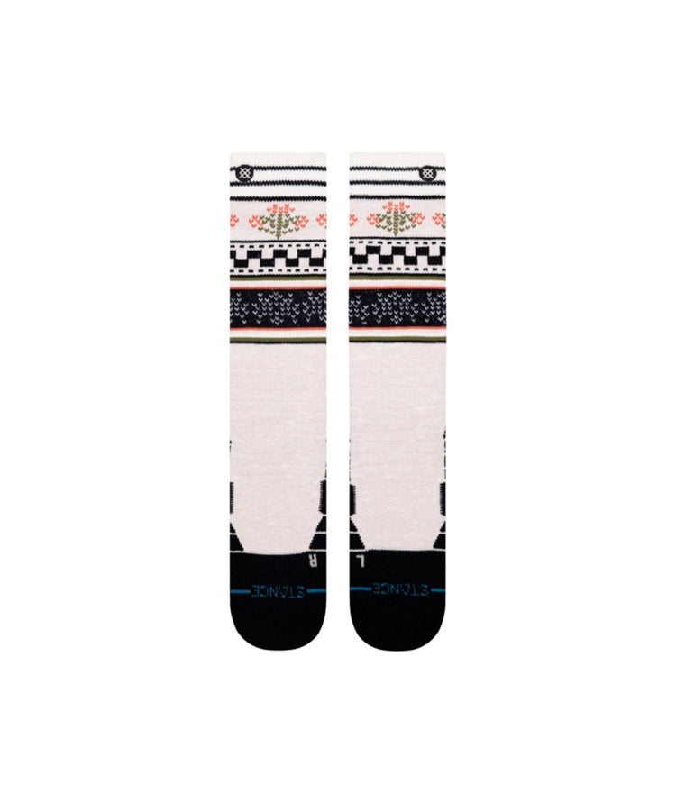 Stance Senior Winter Bloom Poly Snow Socks lilac pink black women's