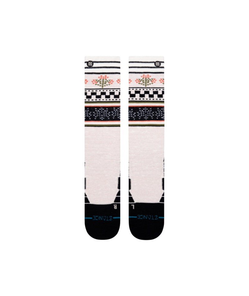Stance Senior Winter Bloom Poly Snow Socks lilac pink black women's