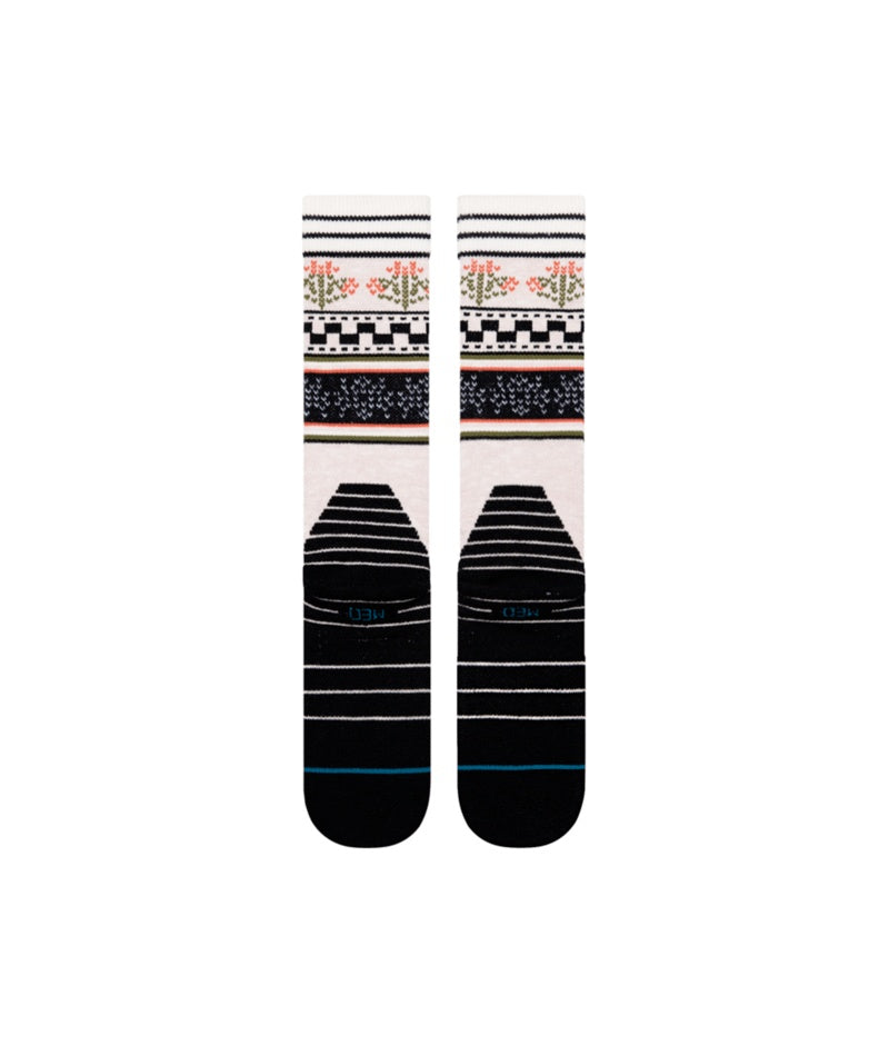Stance Senior Winter Bloom Poly Snow Socks lilac pink black women's