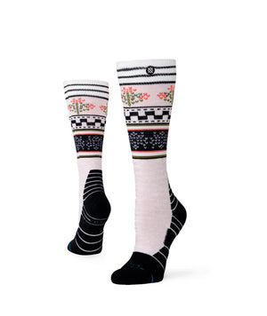 Stance Senior Winter Bloom Poly Snow Socks lilac pink black women's