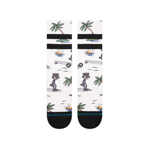 Stance Youth Kool Kats Crew Socks white