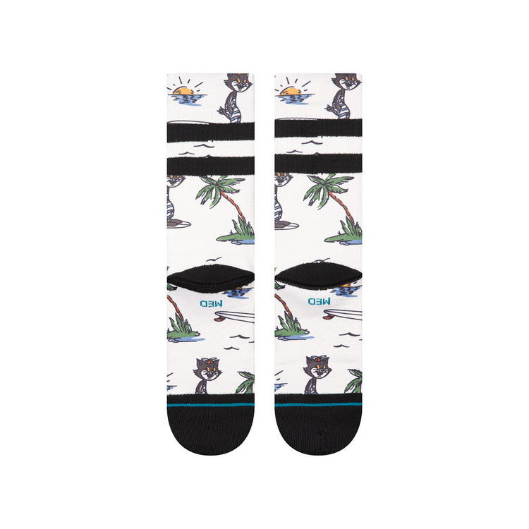 Stance Youth Kool Kats Crew Socks white