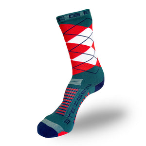 Steigen 3/4 Length Sock golf- blue/red