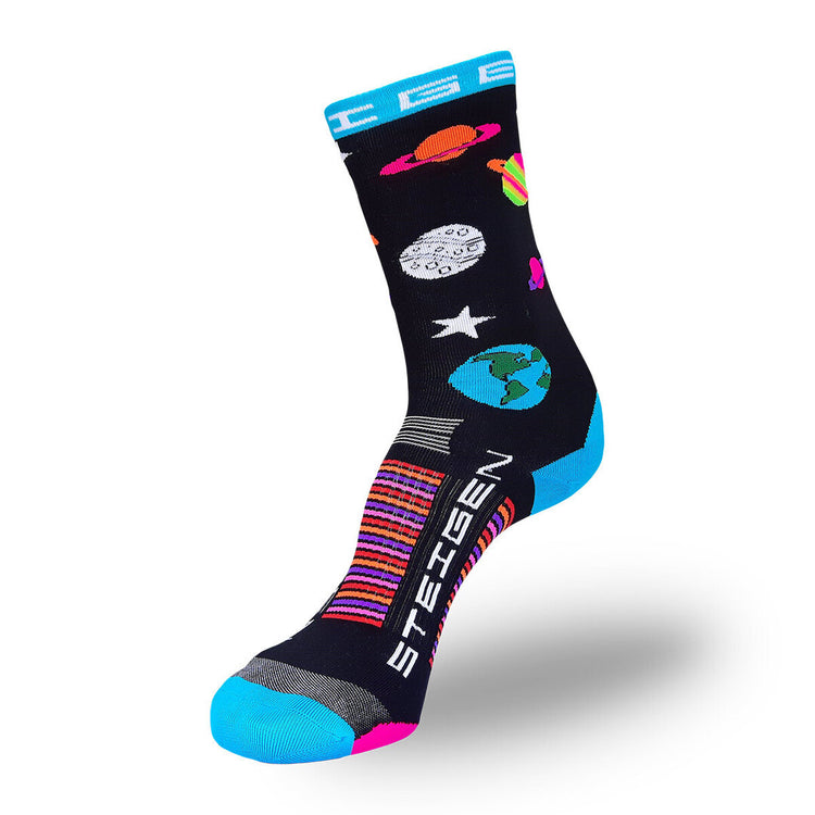 Steigen 3/4 Length Sock solar system- black/multi 