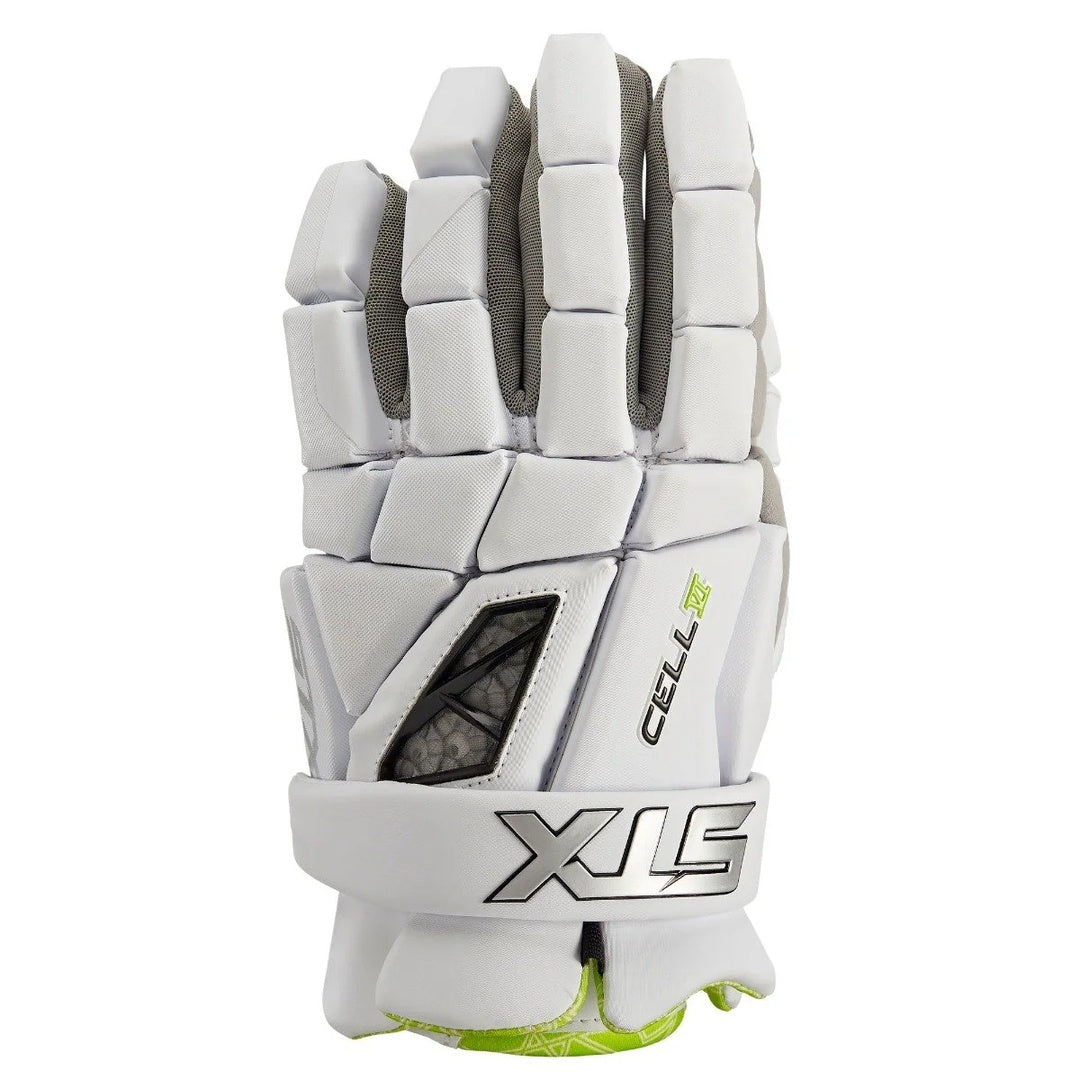 STX Senior Cell VI Lacrosse Gloves white