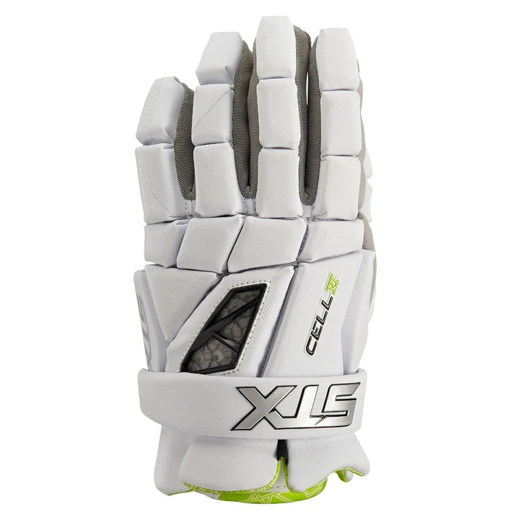 STX Senior Cell VI Lacrosse Gloves white