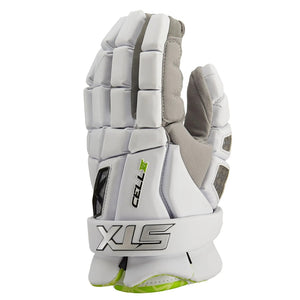STX Senior Cell VI Lacrosse Gloves white