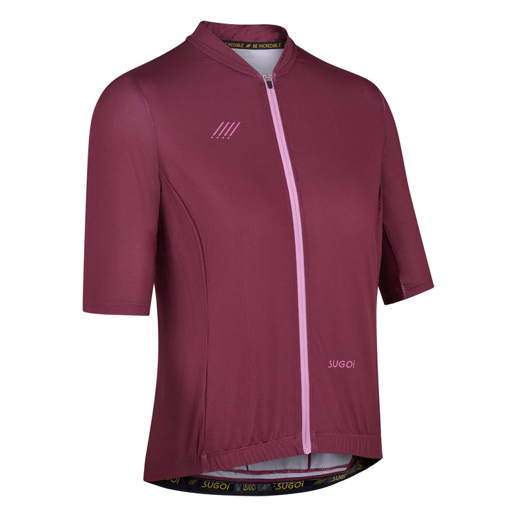 Sugoi Women's Essence Short Sleeve Bike Jersey Purple Potion