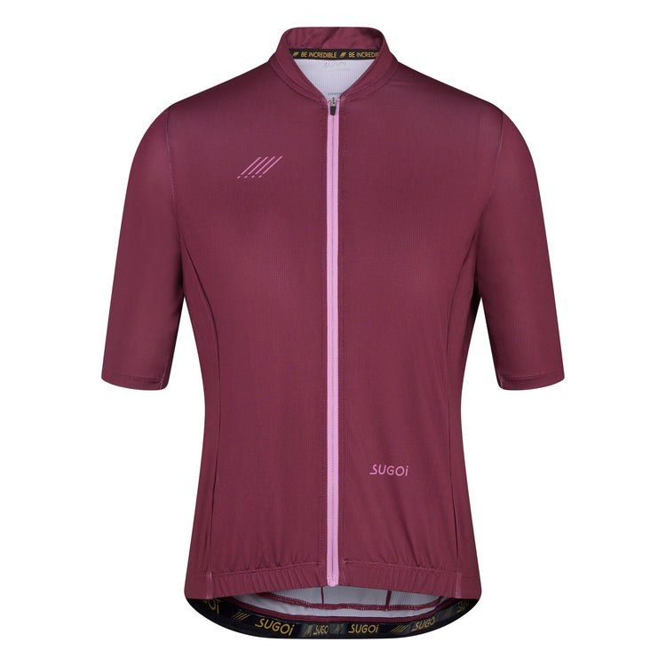 Sugoi Women's Essence Short Sleeve Bike Jersey Purple Potion