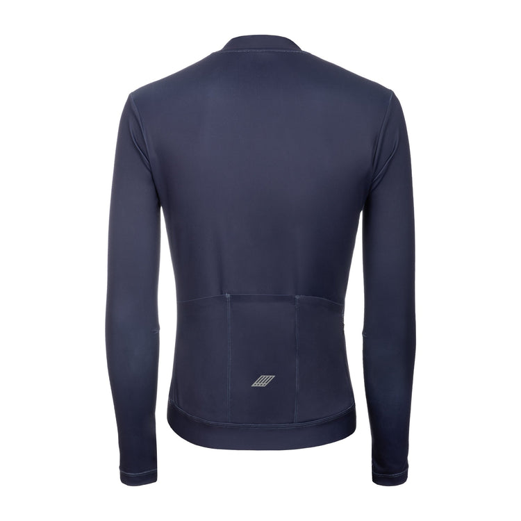 Sugoi Women's Evolution Long Sleeve Bike Jersey Dark Navy/Sky Blue 