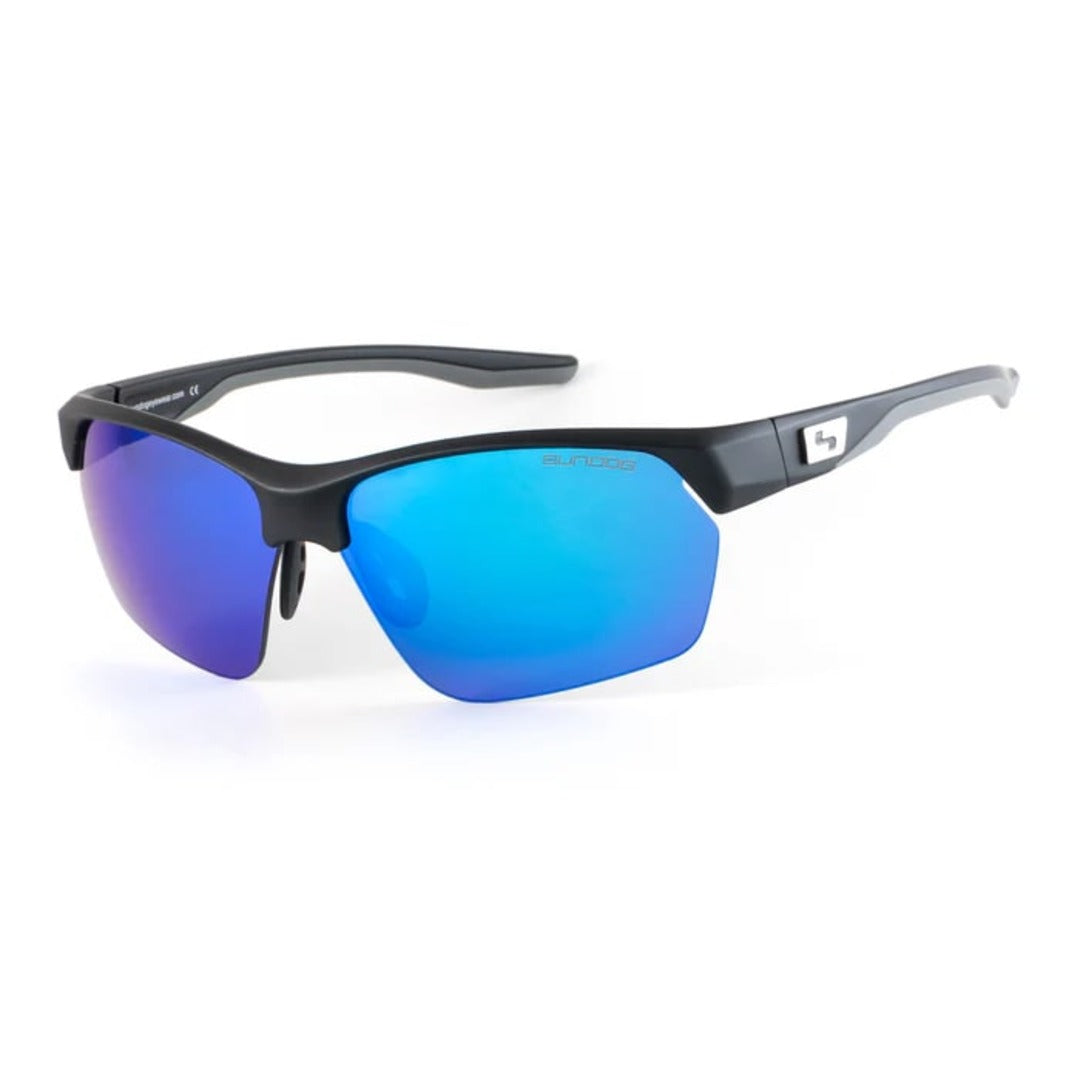 Sundog Huge Fan Sunglasses Matte Black/TrueBlue Brown-Blue RVO