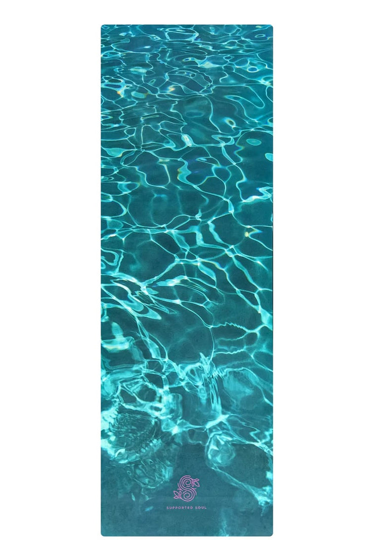 Supported Soul All-in-One Suede 3.5mm Yoga Mat Poolside Blue