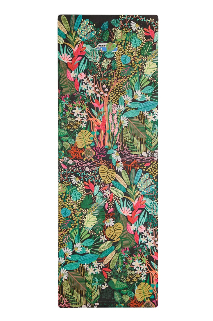Supported Soul All-in-One Suede 3.5mm Yoga Mat Hawaii flowers 2