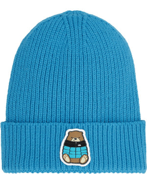 The North Face Youth Logo Box Cuffed Beanie Toque blue