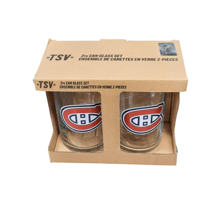 The Sports Vault 16 oz NHL Montreal Canadiens 2-Pack Glass Set