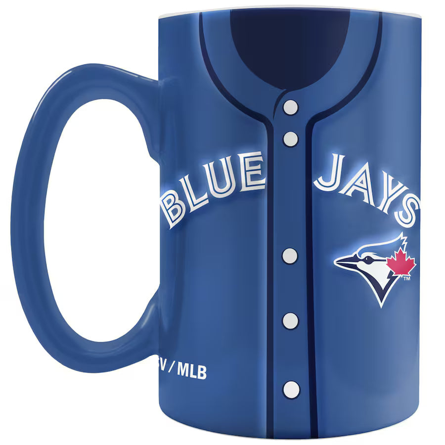 The Sports Vault MLB Toronto Blue Jays 20oz Sculpted Jersey Mug Blue