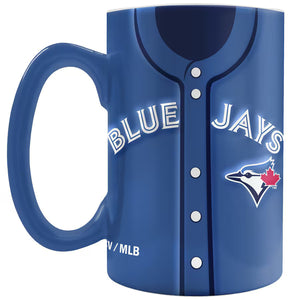 The Sports Vault MLB Toronto Blue Jays 20oz Sculpted Jersey Mug Blue