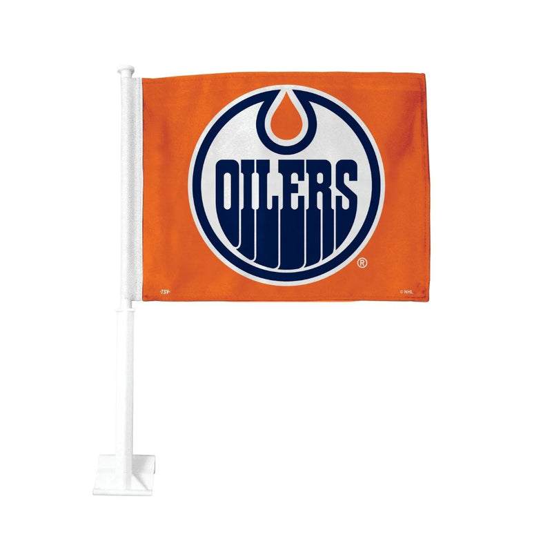 The Sports Vault NHL Edmonton Oilers 2-Sided Car Flag orange